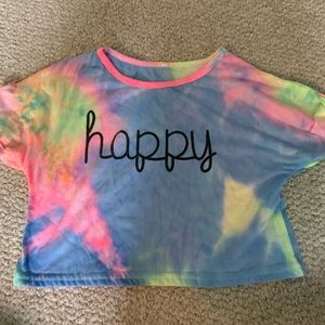 SHEIN happy tye dye tee
